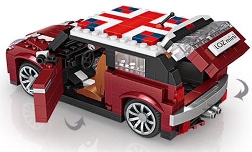 Mini Cooper LOZ BLOCK Mini Building Block Nanoblock iBlock 1:24 1111 a F01