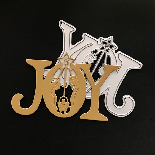 Joy letter Design Metal Cutting Dies For DIY Scrapbooking Card Paper Album Pf