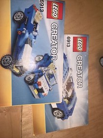 LEGO 6913 Creator Blue Roadster 3 in 1, 100% Complete w/ Instruction Manuals!