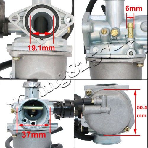 PZ19 Carburetor 90 110 125CC ATV TAOTAO honda CRF Chinese air filter Lever Choke