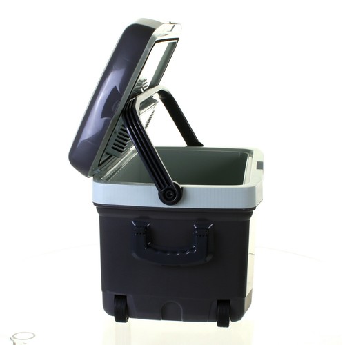 45L Huge Cool Box Drinks Cooler Food Warmer Heater Box with Wheels 12V DC /& 240V