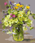 16X20/" Elegant flowers Paint By Number DIY Acrylic kit Oil Painting Canvas 2172