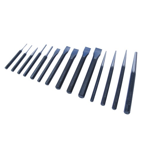 Blue Spot Tools Heavy Duty Punch Drift /& METAL Ciseau 14pc Set /& Tool Roll 22451