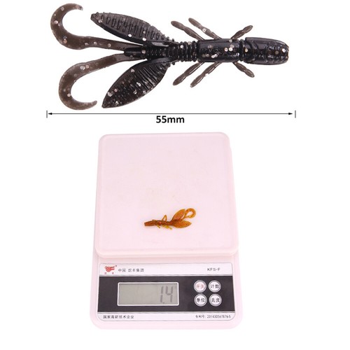 Sea Fishing Prawn Lure Hook Worm Silicone Shrimp Fake Bait Shrimp Soft Baits