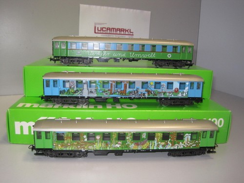 Marklin *** *** Märklin HO 4190 DB Deutsches Personenwagen-Set /"Umweltzug/" NEU