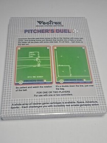 Vectrex - Pitchers Duel - Complete Boxed Game with Translucent Green Cart