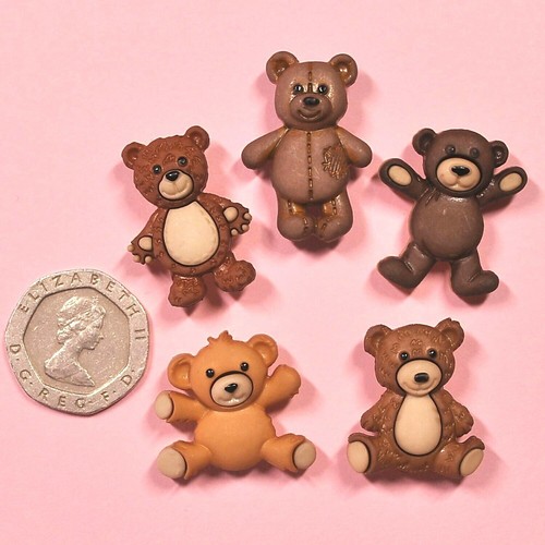 Dress It Up Botones De Peluche Con Amor 7694-Oso Osos Adornos