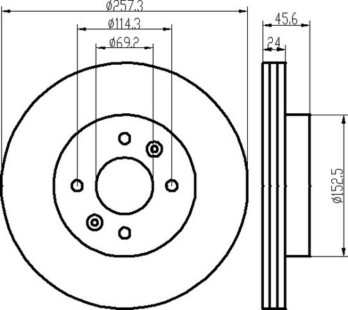 BELÄGE VORNE HYUNDAI COUPE RD BREMSSCHEIBEN 257mm