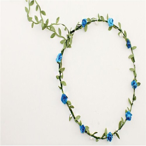Bohemian Flower Crown Wedding Garland Forehead Hair Head Band Beach Wreath B$
