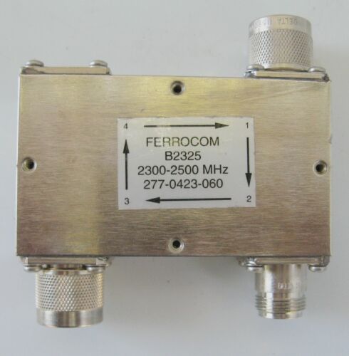 Circulator Model B2325 2.3-2.5 GHZ RFS Ferrocom N Type Coaxial Isolator