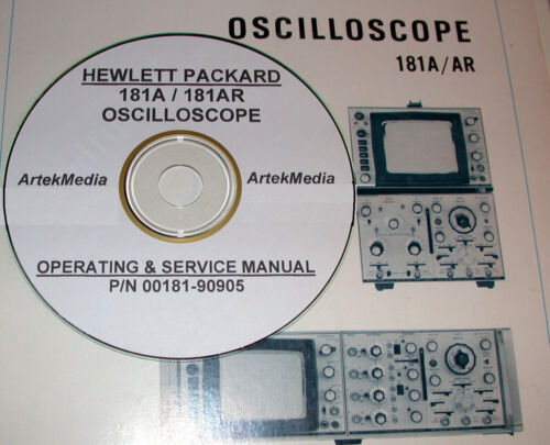 HP 181A 181AR Oscilloscope OPERATING /& SERVICE MANUAL