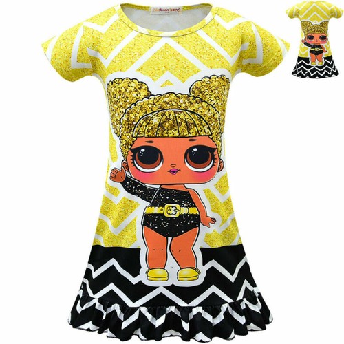 LOL Surprise Girl Doll Dress Ballet Ruffle Costume Fancy Holiday Party Dresses