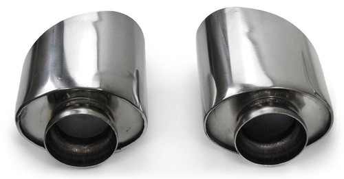 STAINLESS STEEL OVAL TAILPIPES EXHAUST TIPS PIPES FOR Porsche 911 993 94-97