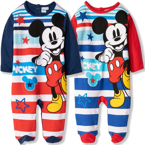 Disney Mickey Mouse Bebé Bebés Chicos 100/% Algodón Pelele Mono Pijamas 0-24m