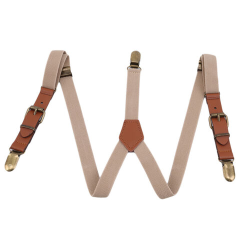 back Suspenders For Kids Child Z Adjustable Clip-on Braces Elastic Suspender Y