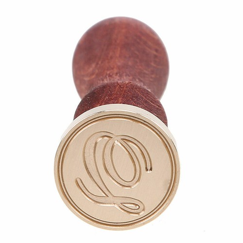 Retro Vintage Wooden Wax Gift Seal Stamp Alphabet Letter Envelope Sealing Kit