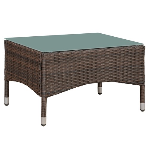 Poly Rotin Salon de jardin mobilier salon garternset SALON rotin Poly Marron Top