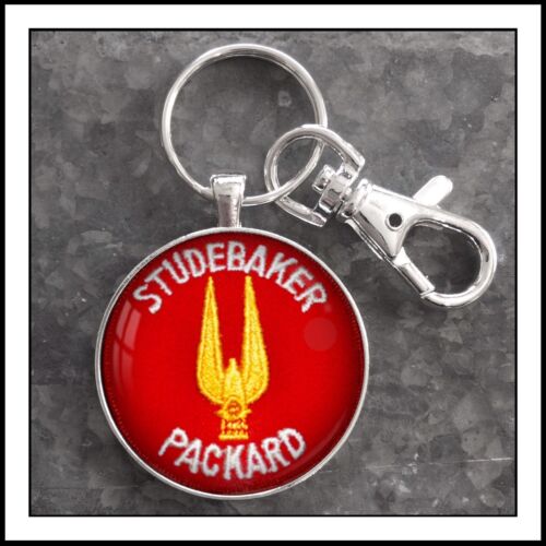 Vintage Studebaker Packard shoulder patch photo keychain men/'s gift