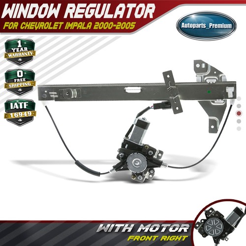 Power Window Regulator W// Motor for 00-05 Chevrolet Impala Front Right 741-631