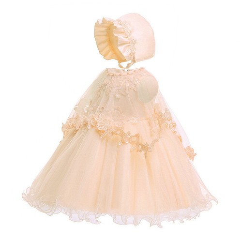 3pcs set Newborn Infant Baby Girl Dress Pageant Baptism Christening Wedding Suit