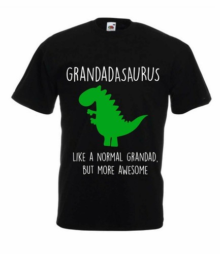 Camiseta Dinossauro Masculino avô correspondente geminação Família Aniversário Pais Natal