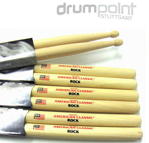 6 Paar Vic Firth American Classic Rock Sticks Drumsticks Sticks ** TOPDEAL **