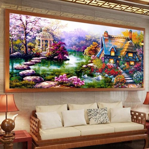 DIY 5D Diamond Painting Landscape Large Cross Stitch Kits Home Wall Decor