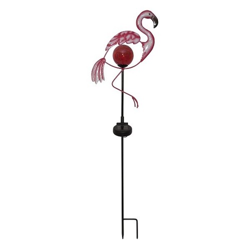 LED a luce SOLARE Solar bacchetta FLAMINGO SENSORE CREPUSCOLARE ESTERNO 80x21x8cm 480-75