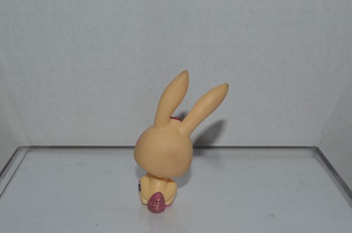 Littlest Pet Shop ~ #2147 ~ Coelho ~ Creme Rosa Glitter Vermelho Rosa ~ ~ Ponto Azul Olhos
