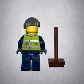 New LEGO Garbage Man Grant 70805 LEGO Movie Minifigure TLM050