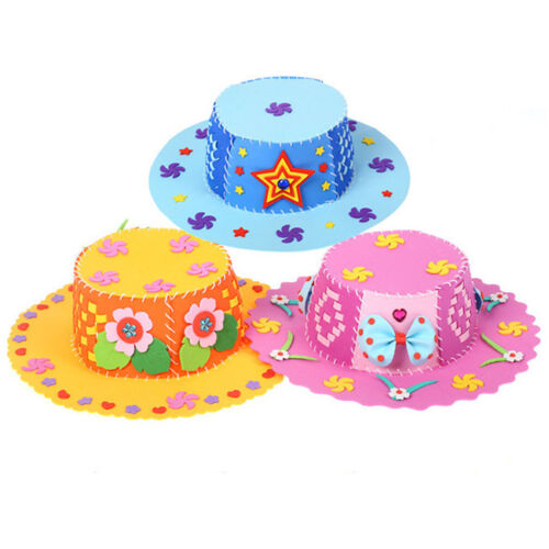 Children Kids Craft Toy Cute DIY Handmade Hat Puzzle Educational Toy