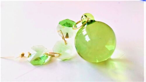 30mm Smooth Spring Green Ball Chandelier Crystals Ornament 