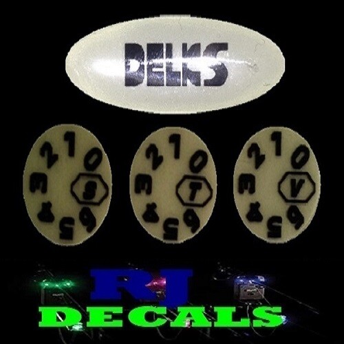 Glow In Dark Delkim Txi Ev /& Std Alarms Delks Oval /& Standard Dial Decals Set