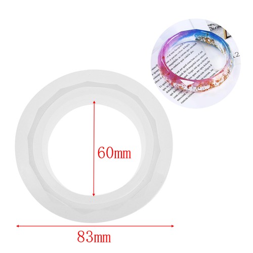 1pc Résine De Silicone Bracelet Jonc Moule Jewelry Casting Mold À faire soi-même Making Tools