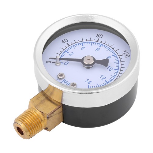 0-200psi 0-14bar Hydraulic Water Pressure Gauge 40mm Dial Meter 1//8/" NPT pk