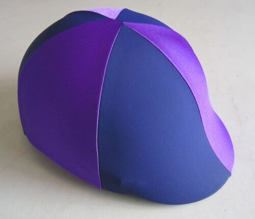 Horse Helmet Cover ALL AUSTRALIAN MADE Purple /& Navy Any size you need