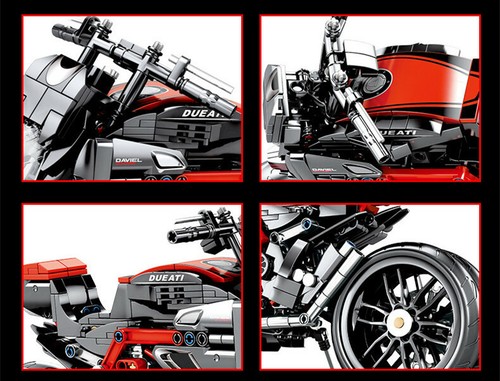 701703 Sembo Blocks DIY Kids Building Toys Boys Puzzle Motorcycle Model Gift