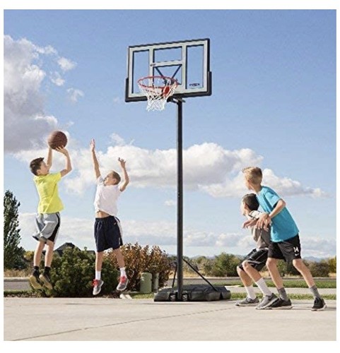 Lifetime 90584 Portable Basketball System 46 Inch Shatterproof Backboard