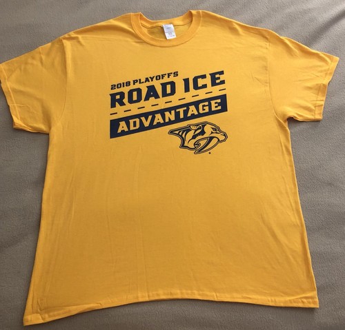 NHL Nashville Predators Tee-XL T-shirt//Pigiama Slouch Top Regalo 2018-PLAYOFF