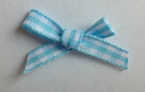 GINGHAM RIBBON BOWS 7MM WEDDING ARTS AND CRAFTS CARD MAKING EMBELLISHMENTS