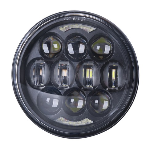 5-3//4/'/' 5.75/'/' 80W CREE LED Halo Headlight High Low Beam for Motorcycle 4800LM