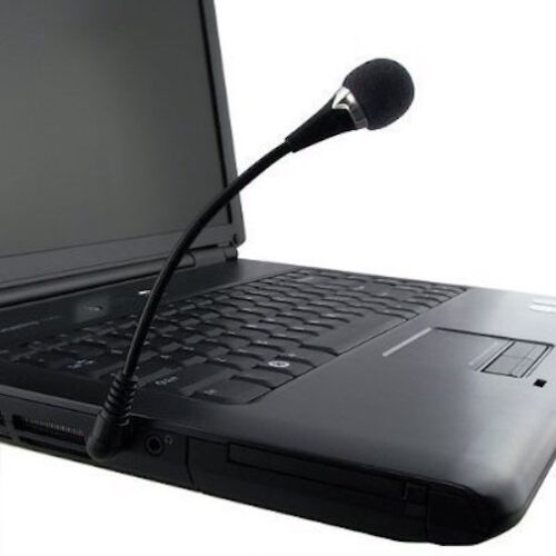 6/" Travel Mini Flexible Hold 3.5mm Stereo Microphone for Laptop//Notebook Skype