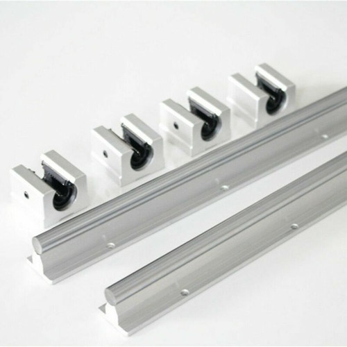 4X SBR12UU Linearwagen Block Bearing CNC SBR12-500mm Linearführung Linearwelle