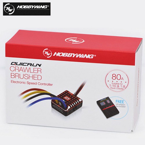 Hobbywing QuicRun 1080 Brushed Waterproof 80A ESC Speed Controller RC Crawler