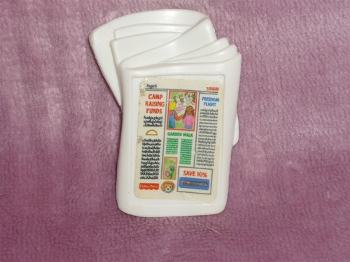 Fisher Price Loving Family Dollhouse White Daily News Newspaper #2