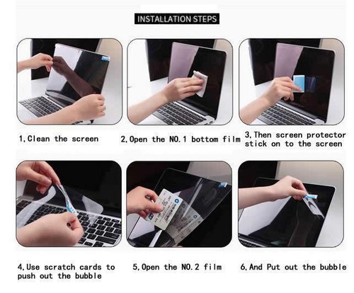 13/" Anti Glare BlueRay Screen Protector For Dell Latitude 13 7350 4PCS PACK