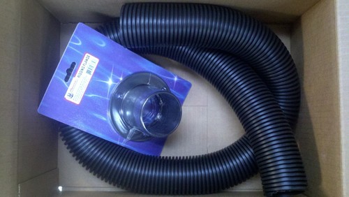 4 FEET OF 2/" RIGGING HOSE 1262000B PLUS FLANGE RF1DP OUTBOARD BLACK MOTOR PARTS