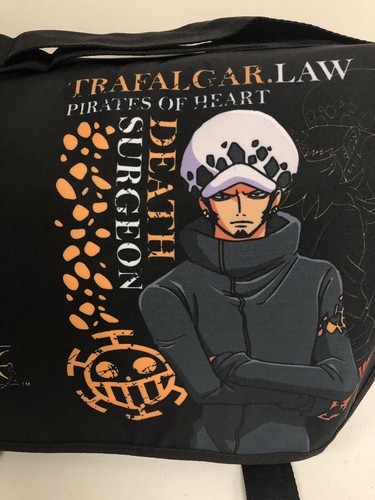 Shonen Jump One Piece Death Surgeon Trafalgar Law School Messenger Backpack NWT