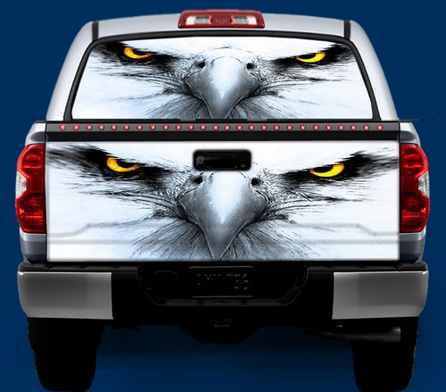Tailgate OR Window Truck Tailgate Vinyl Graphic Decal Wrap American Bald Eagle