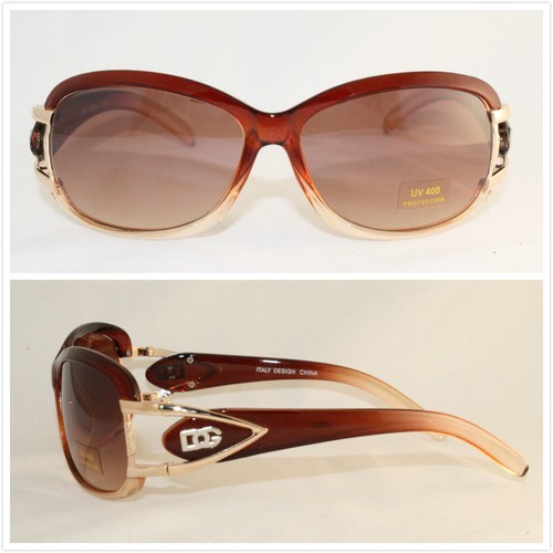 New DG Eyewear Women Rectangular Designer Sunglasses Shades Fashion Retro Brown